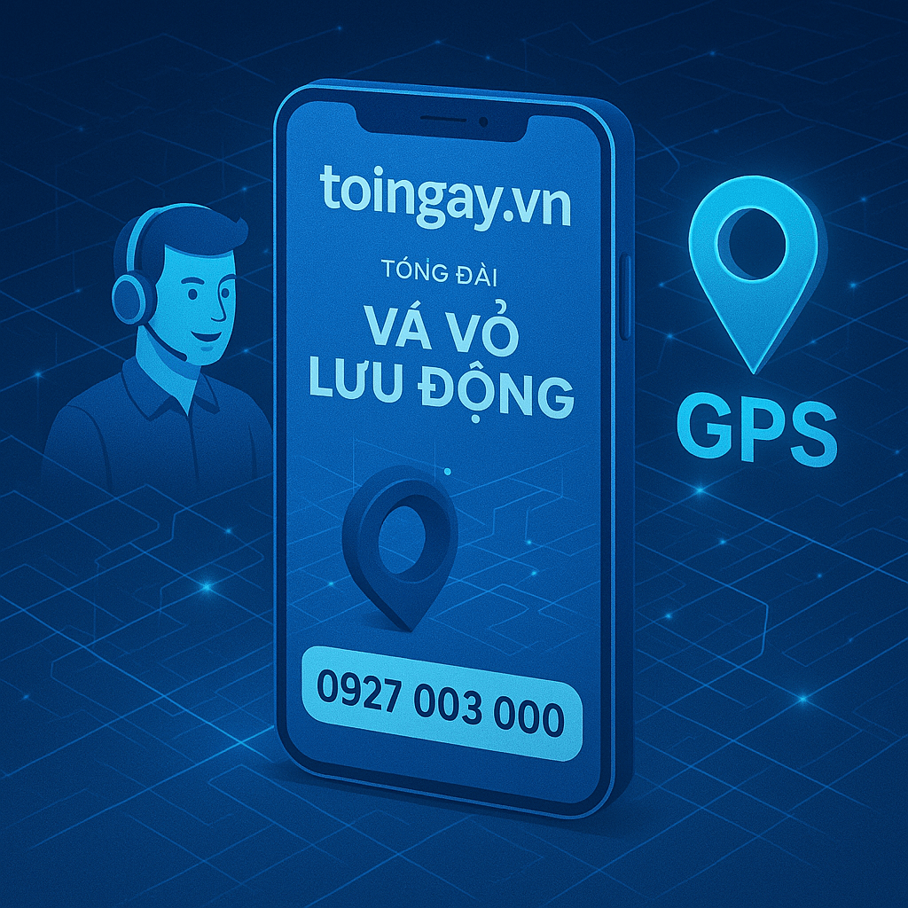 Tổng đài vá vỏ lưu động trên toingay.vn